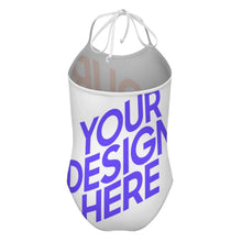 Charger l'image dans la galerie, Maillot de bain une pièce à bretelles fille SDS301 personnalisée avec prénom motif texte