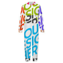 Charger l'image dans la galerie, Combinaison élégante en peluche avec capuche LTWY87 pour garçons et filles personnalisée avec prénom motif texte (conception multi-images)