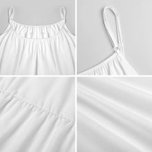 Charger l'image dans la galerie, Robe nuisette femme à fines bretelles KQ personnalisé avec photo texte prénom (conception une image)