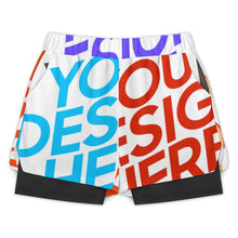Charger l'image dans la galerie, Maillot de bain pour hommes SDS076 short de plage de sport personnalisée avec prénom motif texte (conception multi-images)