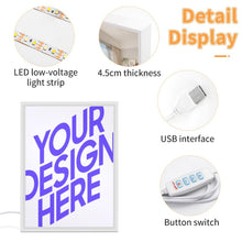 Charger l'image dans la galerie, Miroir veilleuse personnalisé avec photo texte prénom