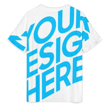 Charger l'image dans la galerie, T-shirt ample à col ras du cou et manches en feuille de lotus pour femme NT103 personnalisé avec photo texte prénom (conception une image)