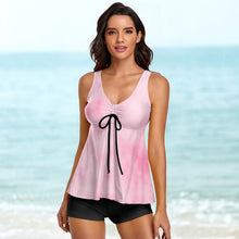 Charger l'image dans la galerie, Tankini Shorty Femme Personnalisé : Maillot 2 Pièces Gainant (S-6XL)