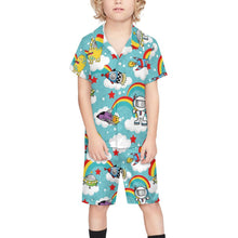 Charger l'image dans la galerie, Ensemble Plage Enfant Personnalisable | Chemise & Short, Tissu Doux Peau de Pêche