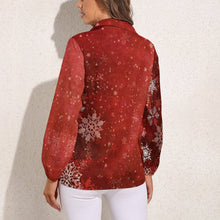 Charger l'image dans la galerie, Chemisier Rétro Femme Personnalisable | Blouse Fluide Col V