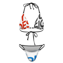 Charger l'image dans la galerie, Ensemble bikini triangle sexy pour femme SDS0314 personnalisée avec prénom motif texte (conception multi-images)