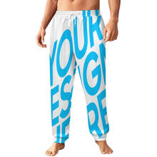 Charger l'image dans la galerie, Pantalon de jogging taille haute pour homme LM132 avec poches tailles XS-4XL personnalisé avec photo texte prénom (conception une image)