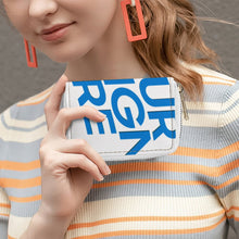 Charger l'image dans la galerie, Porte-cartes en cuir personnalisé avec photo texte prénom (conception une image)