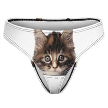 Charger l'image dans la galerie, Tanga Femme Personnalisé Photo | String 100% Coton Cadeau Drôle