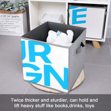 Charger l'image dans la galerie, Lot de 6 bacs de rangement pliables personnalisée avec prénom motif texte