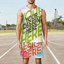 Charger l'image dans la galerie, Maillot de basket-ball col V pour homme KTZREV1 personnalisée avec prénom motif texte