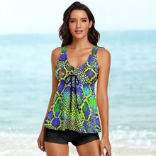 Charger l'image dans la galerie, Tankini Grande Taille avec Shorty | Maillot 2 Pièces Couvrant S-6XL