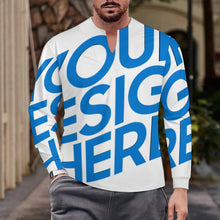 Charger l'image dans la galerie, T-shirt homme en soie glacée à séchage rapide col V irrégulier MWL698 personnalisé avec photo texte prénom (conception une image)