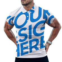 Charger l'image dans la galerie, Polo d'été en soie glacée pour homme B612 personnalisé avec photo texte prénom (conception une image)