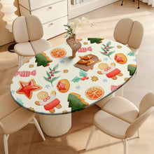 Charger l'image dans la galerie, Housse de Table Ovale Personnalisée | Nappe Ajustée Imperméable