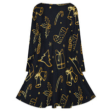 Charger l'image dans la galerie, Robe Grande Taille Femme Col V - Manches Longues (S-8XL)