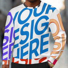 Charger l'image dans la galerie, Sweat-shirt à manches longues homme C20H personnalisée avec prénom motif texte (conception multi-images)