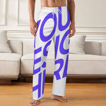 Charger l'image dans la galerie, Pantalon de nuit ample pour homme LM071 taille S-5XL personnalisé avec photo texte prénom (conception une image)