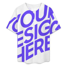 Charger l'image dans la galerie, Chemise homme manches courtes LM018 coupe ras du cou personnalisé avec photo texte prénom (conception une image)