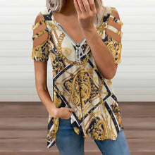 Charger l'image dans la galerie, Tunique Femme Épaules Dénudées & Col Zippé : Top Cold Shoulder Chic