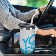 Charger l'image dans la galerie, Gobelet de voiture de grande capacité en acier inoxydable 304 personnalisé avec photo texte prénom