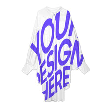 Charger l'image dans la galerie, Robe dolman décontractée à manches longues pour femmes WQ grande taille coupe ample personnalisé avec photo texte prénom