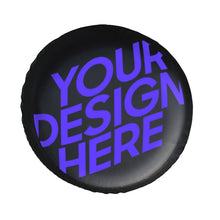 Charger l'image dans la galerie, Housse de pneu en cuir personnalisée avec photo texte logo