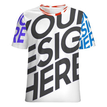 Charger l'image dans la galerie, Tee NT unisexe col rond coupe régulière à manches courtes personnalisée avec prénom motif texte (conception multi-images)