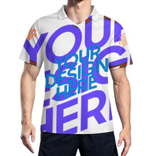 Charger l'image dans la galerie, Maillot de football J58T pour homme avec col en V personnalisée avec prénom motif texte