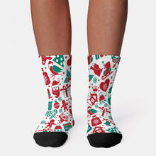 Charger l'image dans la galerie, Chaussettes Bicolores Personnalisées | Avec Talon & Pointe Noirs