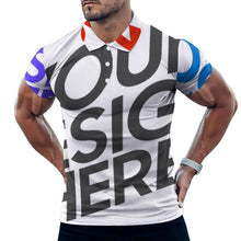 Charger l'image dans la galerie, Polo d'été en soie glacée pour homme B612 personnalisée avec prénom motif texte (conception multi-images)