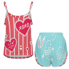 Charger l'image dans la galerie, Pyjama Personnalisé Femme | Ensemble Caraco & Short en Soie de Glace