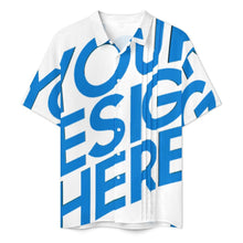 Charger l'image dans la galerie, Chemise plissée manches courtes homme LM005 personnalisé avec photo texte prénom (conception une image)