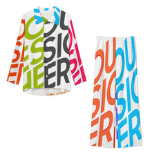 Charger l'image dans la galerie, Ensemble de vêtements d'intérieur décontractés à manches longues pour femmes A73TZ personnalisée avec prénom motif texte (conception multi-images)