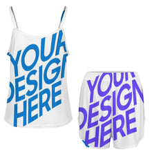 Charger l'image dans la galerie, Pyjama en soie pour femme SY02 personnalisé avec photo texte prénom