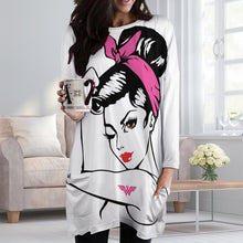 Charger l'image dans la galerie, Tunique Sweat Oversize Femme - Grandes Poches & Coupe Longue (2XS-6XL)