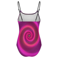 Charger l'image dans la galerie, Maillot de Bain 1 Pièce Femme Personnalisé Col Carré et Maille