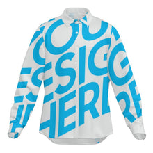Charger l'image dans la galerie, Chemise à manches longues pour homme MWXU105 personnalisée avec motif photo texte (conception une image)