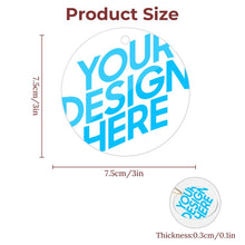 Charger l'image dans la galerie, Pendentif décoratif en acrylique pour sapin de Noël plusieurs styles disponibles (forme circulaire, amour, Noël) personnalisé avec photo texte prénom