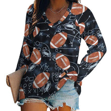 Charger l'image dans la galerie, Haut Manches Longues Col V Double | Oversize & Anti-Froissage (S-5XL)