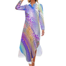 Charger l'image dans la galerie, Robe Chemise Femme Personnalisable | Élégance & Style Polyvalent | Manches Longues
