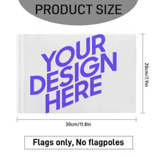 Charger l'image dans la galerie, Drapeau de voiture personnalisé avec photo texte prénom