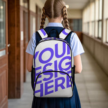 Charger l'image dans la galerie, Sac à dos grande capacité 44 x 32 x 19 cm personnalisée avec prénom motif texte
