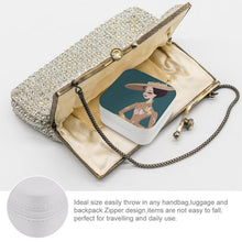 Charger l'image dans la galerie, Boîte à Bijoux de Voyage Personnalisée | Rangement Cuir PU & Velours