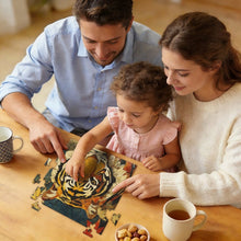 Charger l'image dans la galerie, Puzzle en Bois Personnalisé | Découpe Irrégulière 100 Pièces & Photo