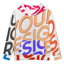 Charger l'image dans la galerie, Sweat à capuche enfant SDS127 personnalisée avec prénom motif texte (conception multi-images)