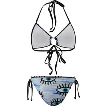 Charger l'image dans la galerie, Bikini Froncé Ajustable à Nouer : Maillot String 2 Pièces Sexy