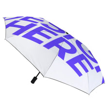 Charger l'image dans la galerie, Y01 Parapluie automatique pliable 3 plis / parapluie de poche (noir collé à l'intérieur / imprimé à l'extérieur) personnalisé avec photo texte prénom