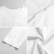 Charger l'image dans la galerie, T-shirt Henley Homme Personnalisé | Manches Longues Col V 3 Boutons