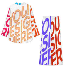 Charger l'image dans la galerie, Ensemble de vêtements d'intérieur décontractés à manches longues pour femmes A73TZ personnalisée avec prénom motif texte (conception multi-images)